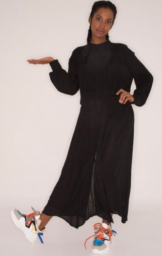 LONGSLEEVE MAXI BLACK