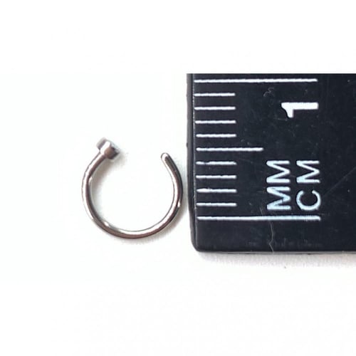 20g Silver Hoop Flat Disc