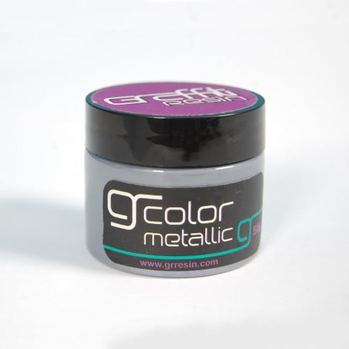 602 -ميتلك رمادي بارد غامق Graffiti Resin Metallic...