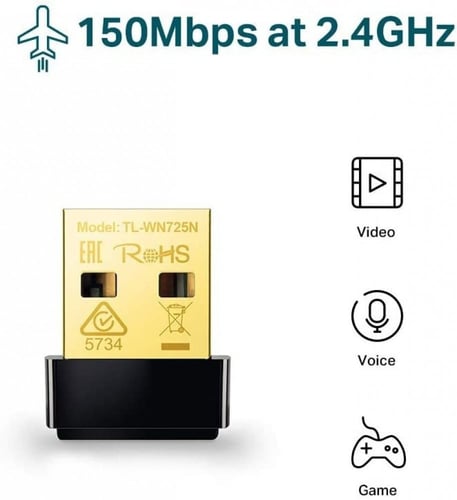 TP-Link TL-WN725N – نانو محول USB لاسلكي بسرعة 150...