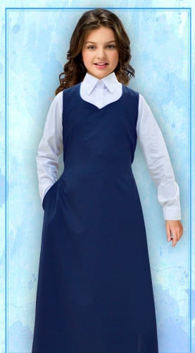 مريول ثانوي قطعتين موديل1