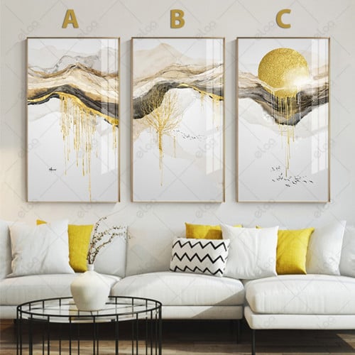 لوحات جدارية فن تجريدي درجات اللون الابيض والرمادي...