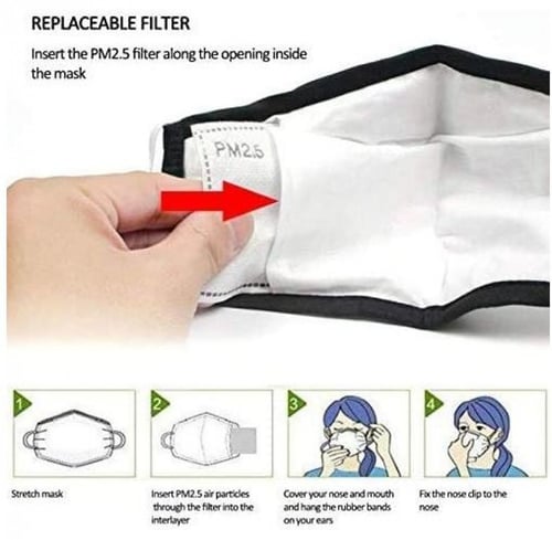 فلتر PM2.5 للكمامة القماشية (قطعتين)