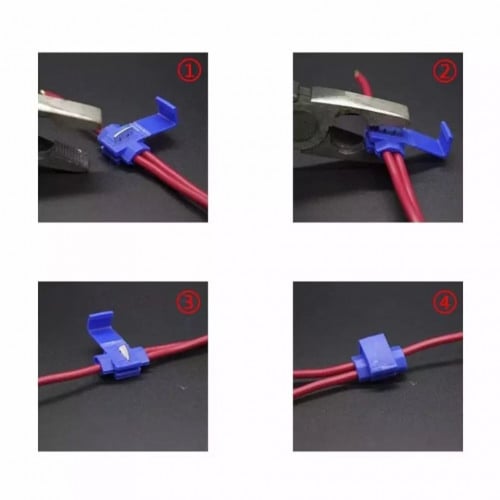 50 قطعة سكوتش قفل موصلات تفريع الأسلاك، محطات لصق...