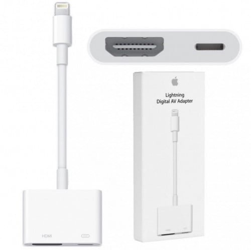 ابل وصلة اتش دي ام اي للايفون HDMI iphone ضمان حاس...