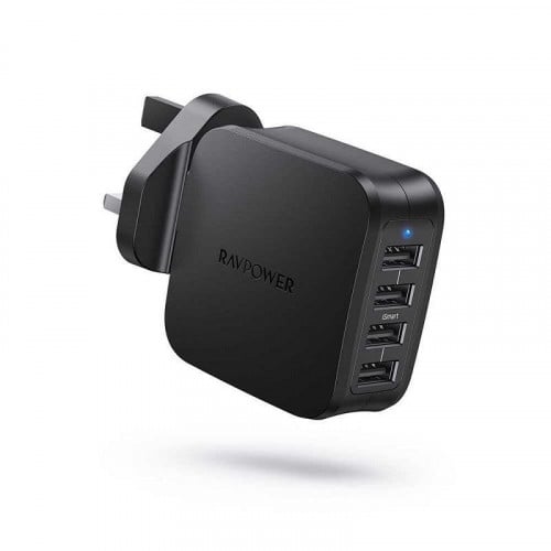 شاحن جداري 40W بأربع منافذ من RavPower