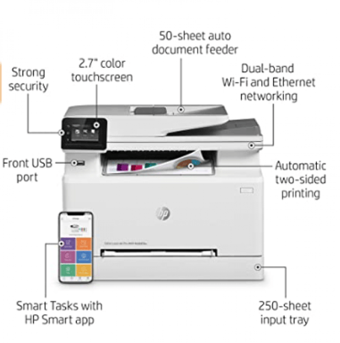 طابعة لاسلكية الكل في واحد ليزر ملونة HP Color Las...