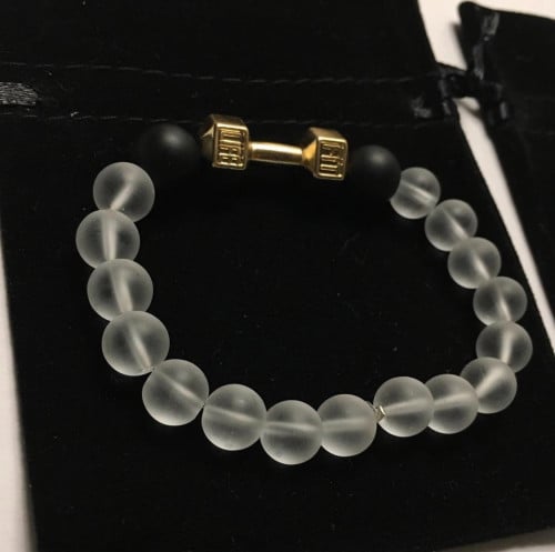 سوارة فت لايف شفاف ذهبي