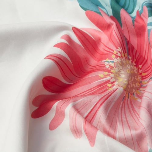 غطاء لحاف + 2 غطاء وسادة مطرز فاخر