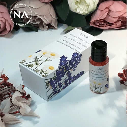 بوكس عطر ميني بثيم زهرة الاقحوان واللافندر