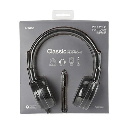 سماعة رأس سلكية قابلة للطي ( رمادي + اسود )