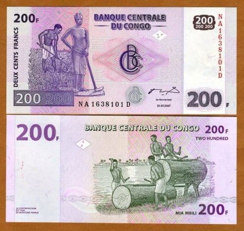 كونغو فئة 200 فرنك أنسر