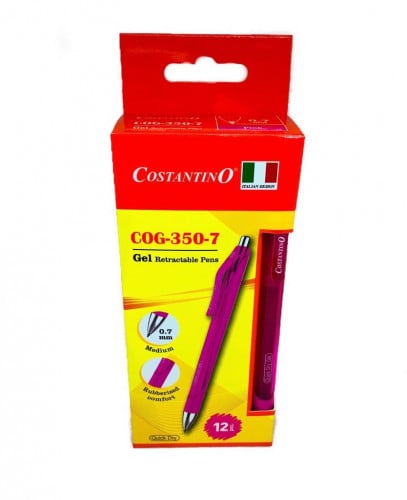 علبة اقلام حبر سائل لون وردي 0.7mm