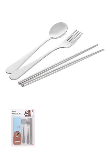 طقم طعام WE BARE BEARS ثلاث قطع