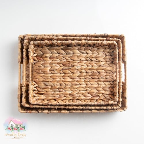 0808 صينية خوص مستطيلة (عدة أحجام)