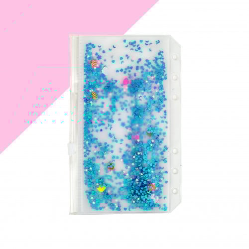 جيب مملوء باشكال مختلفة من القليتر البنفسجي A6