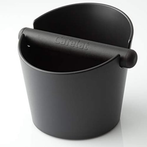 سلة مهملات من كافلات أسود بحجمين