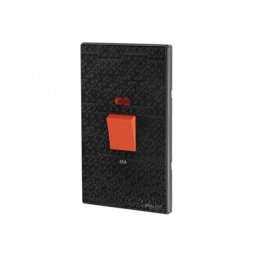 مفتاح مكيف 45 أمبير بلون اسود برلنت