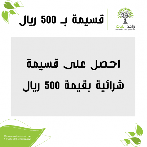 قسيمة شرائية 500 ريال