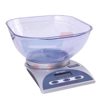 ميزان طعام مع صحن بلاستك