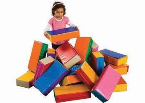 مكعبات اسفنجية للبناء 24 قطعة