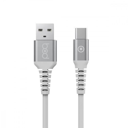 كيبل تايب سي 100 سم جلد ابيض ماركة بود bod