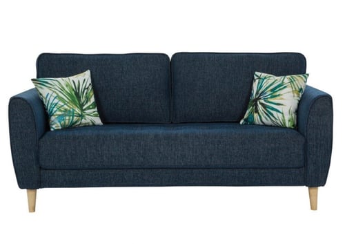 كنب 3 مقاعد West أزرق