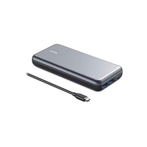 شاحن متنقل أنكر بسعة 19000 بتقنية PD وIQ و Hub لنق...