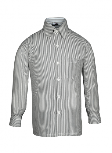 قميص اولاد اسود مقلم رفيع