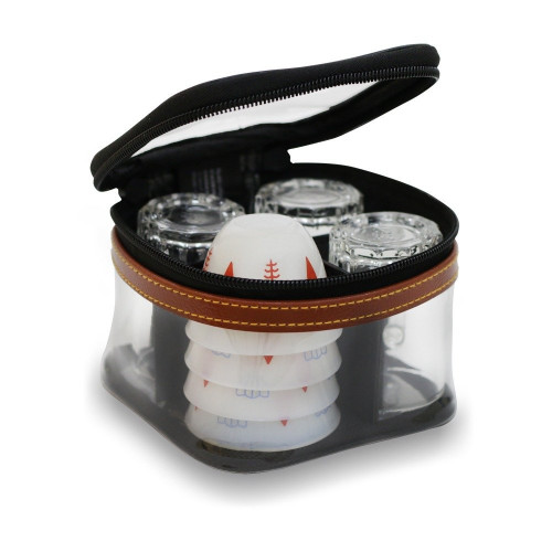 حافظة وذفة شفاف بني