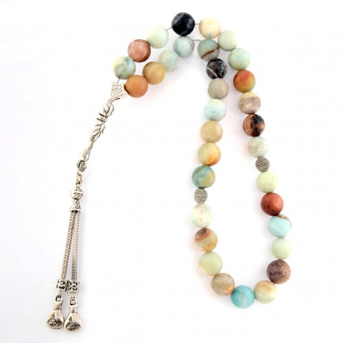 سبحة حجر Amazonite