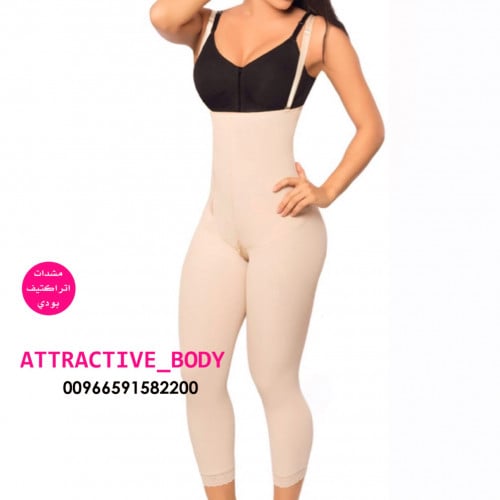 مشد نحت الجسم سيور رفيع سحاب جانبي