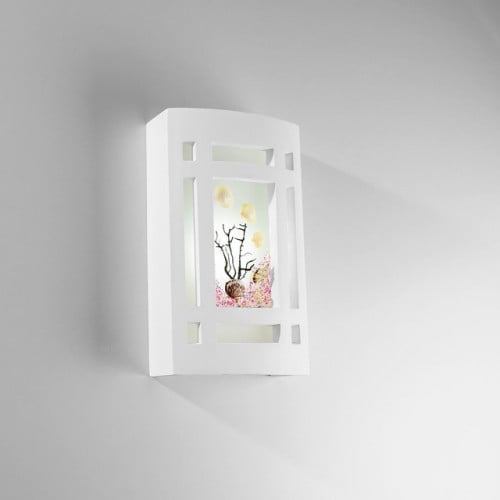 انارة جدارية مودرن جبس برسوم على شكل زهور