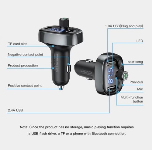 شاحن سيارة ماركة Car phone charger - Baseus