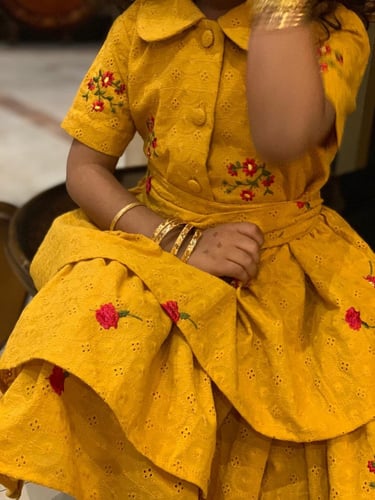 جلابية بناتي كركمي