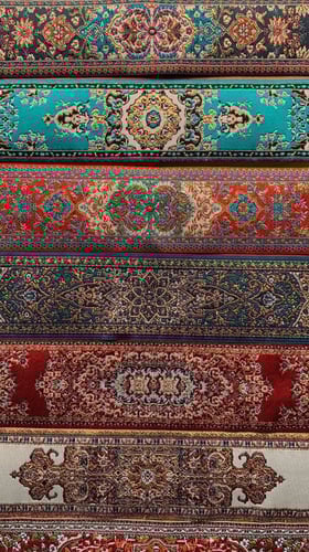 فاصل سجادة مزخرف بالورد 1