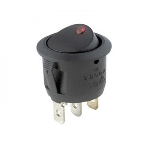 مفتاح طبلون دائري بلمبة