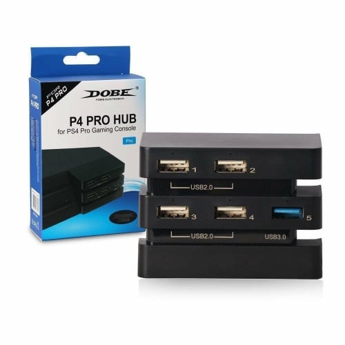 منافذ USB بلايستيشن 4 برو - DOBE 5 Port USB Hub fo...