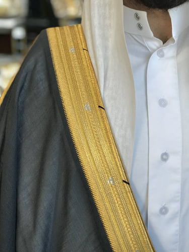 بشت رجالي رسمي VIP نخب أول لون رصاصي قماش ياباني ص...