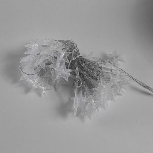 سلك لمبات الزينة شكل نجوم مضيئة