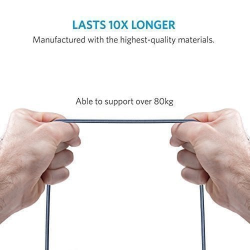 كيبل أنكر مايكرو يو اس بي باور لاين بلس 1.8 متر رص...