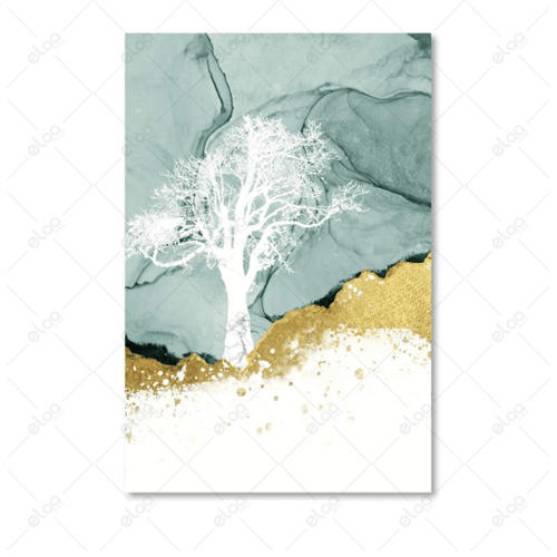 لوحات فن تجريدي غزاله و طيور و عديد من اللوان