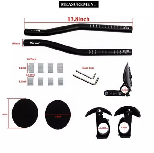 مسند ذراع دراجات ألومنيوم خفيف الوزن