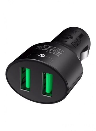 شاحن ترونسمارت للجوال صغير الحجم منفذين شحن سريع ك...