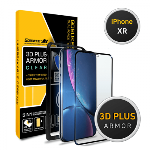 استكر حماية ايفون اكس ار قزاز ارمر كامل الشاشة 3D...