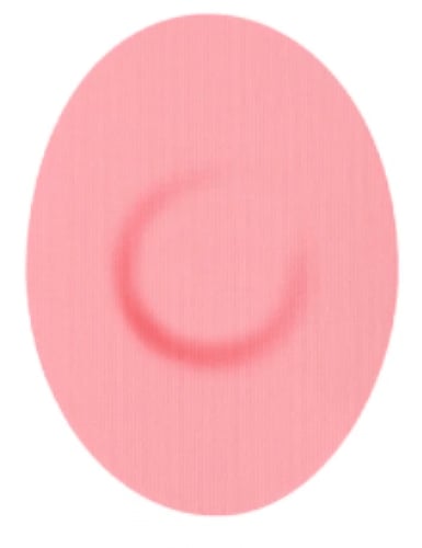 Fixic لاصق لون وردي بيضاوي الشكل