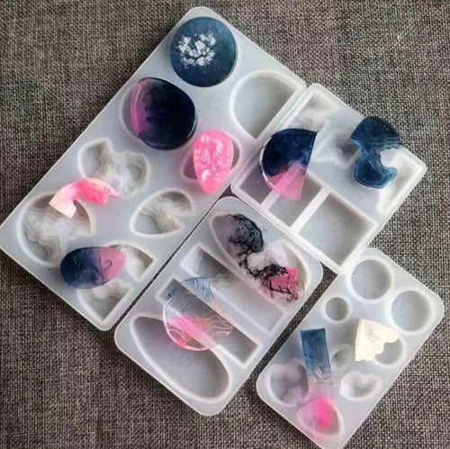 قالب ميداليات البحر على شكل مربعات شكل 3