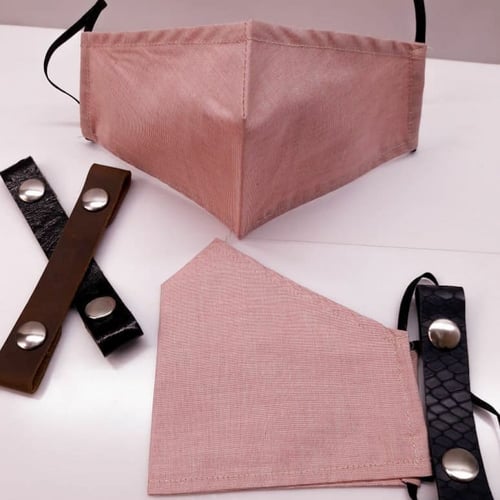 وصلة تثبيت الكمامة من الجلد الطبيعي