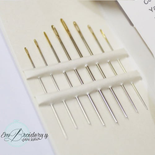 إبر يابانية embroidery-مقاس 3/9