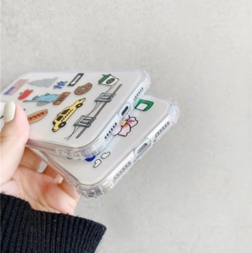 كفرات اشكال ملصقات كفر كوريا وباريس للايفون